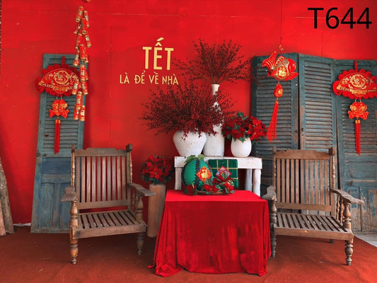 Super High Quality Back Drop. Code (T644) for Tet Vietnamese New Year
