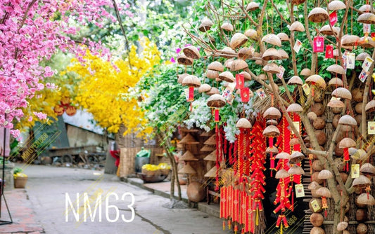 Super High Quality Back Drop. Code (NM63) for Tet Vietnamese New Year