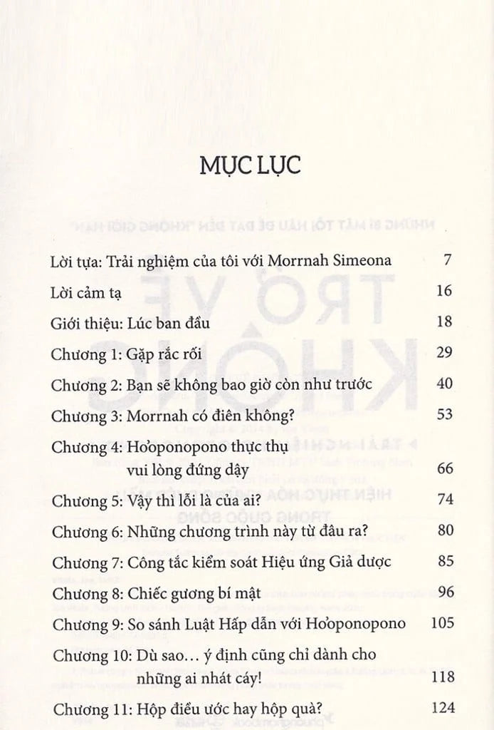 SACH104 - Pre-Order (3-5 tuần) Trở Về Không - Trải Nghiệm Ho'oponopono - Thực Hiện Hóa Những Phép Màu Trong Cuộc Sống