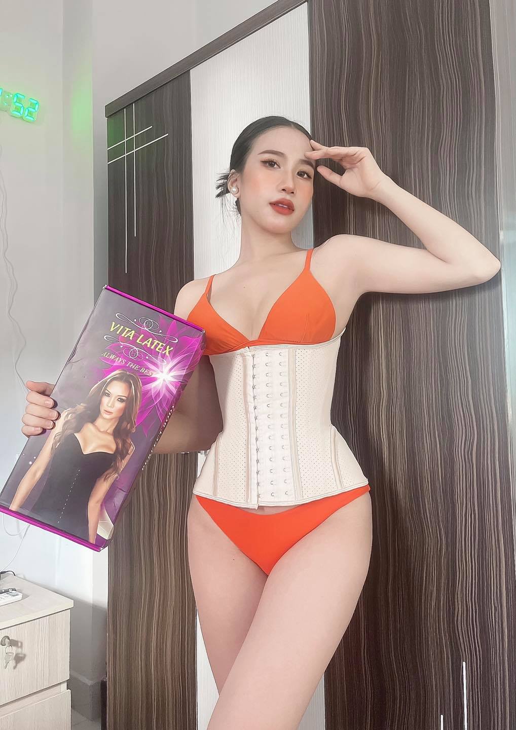 1562 shipnhanh Đai nịt bụng Vita Latex cải tiến siết eo - Cocolilistore