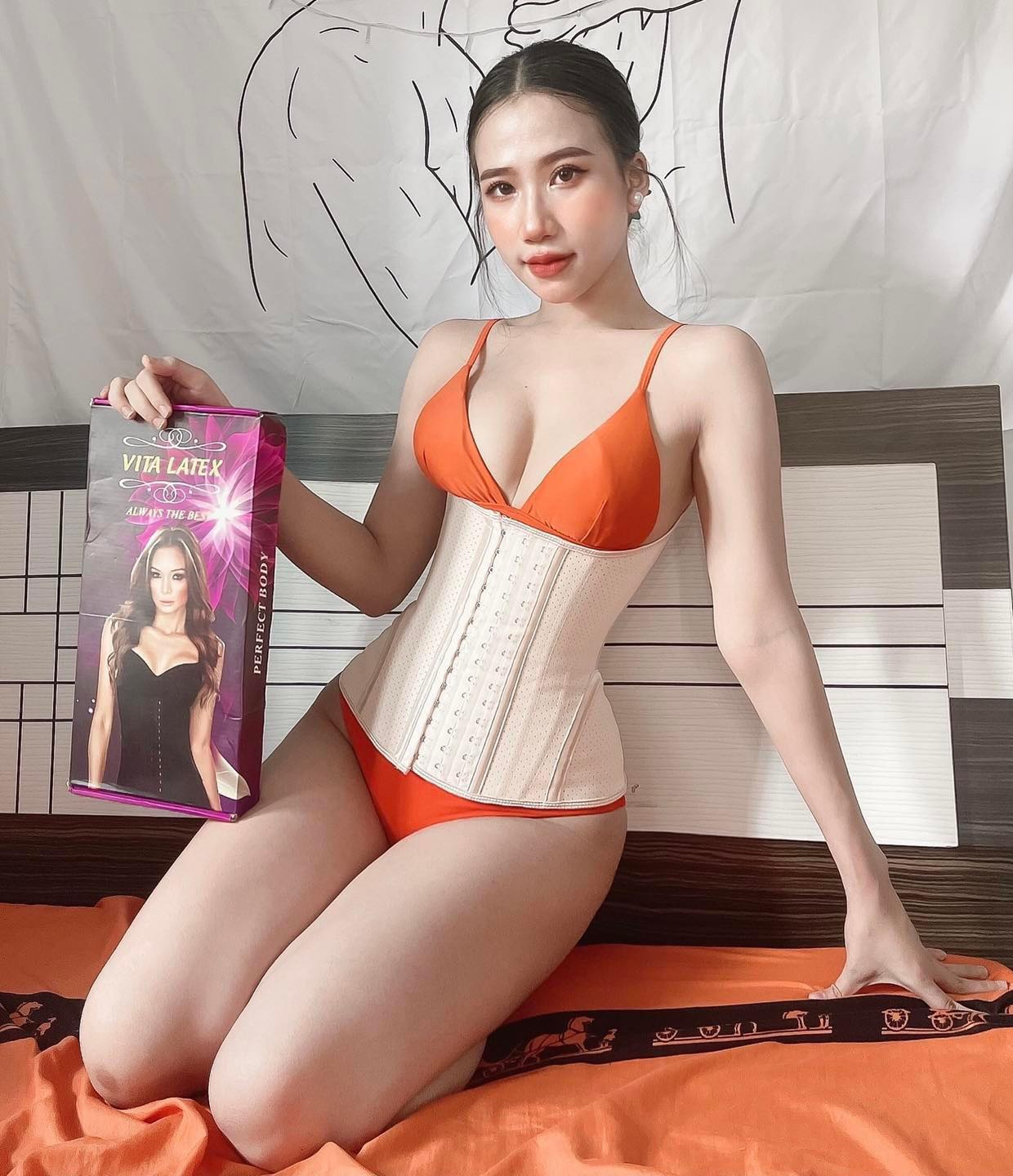 1562 shipnhanh Đai nịt bụng Vita Latex cải tiến siết eo - Cocolilistore